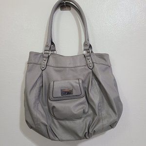 Juicy Couture Faux Leather Gray shoulder Bag Purse